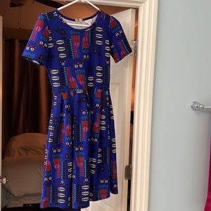 LulaRoe Amelia Medium. Beautiful Blue. Excellent Condition!